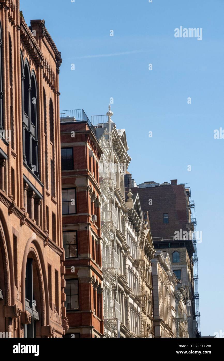 Architecture, SoHo Cast Iron Historic District, NYC Stock Photo Alamy