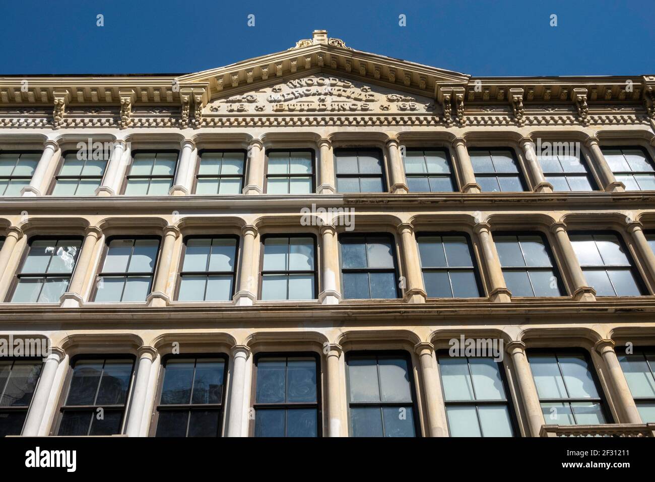 The Woods Mercantile Buildings in Tribeca is a New York City landmark,  USA Stock Photo