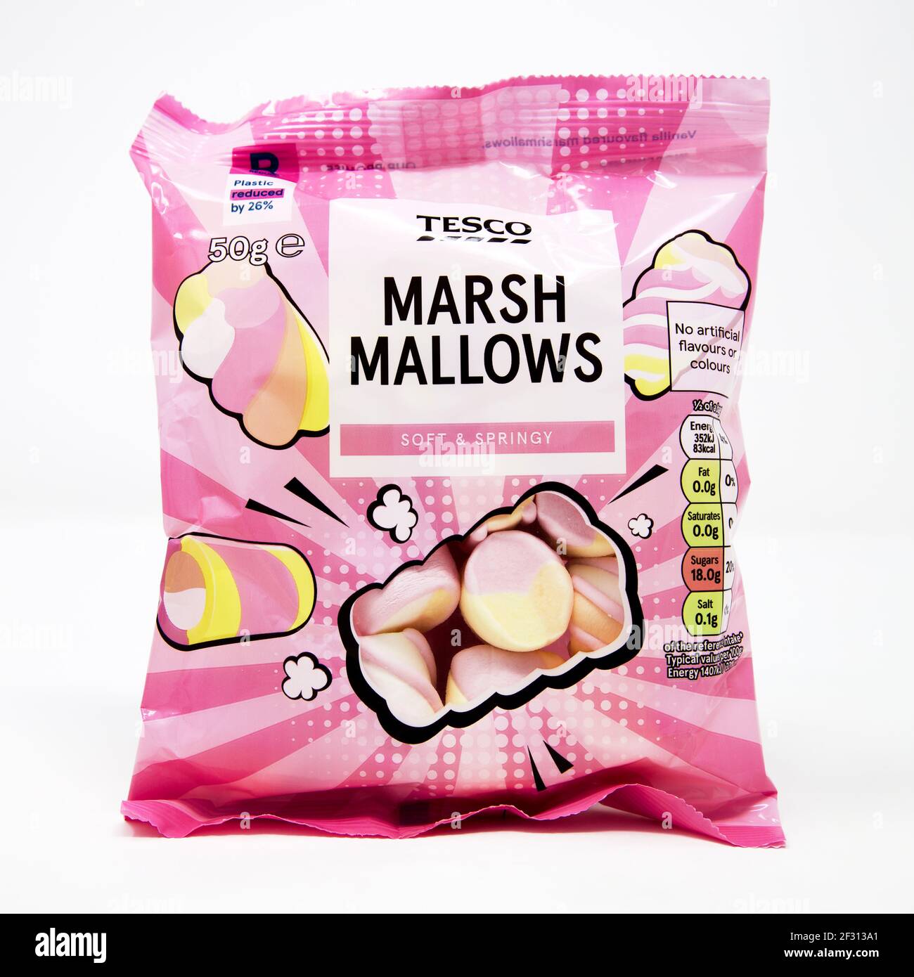 Tesco Marshmallows Stock Photo