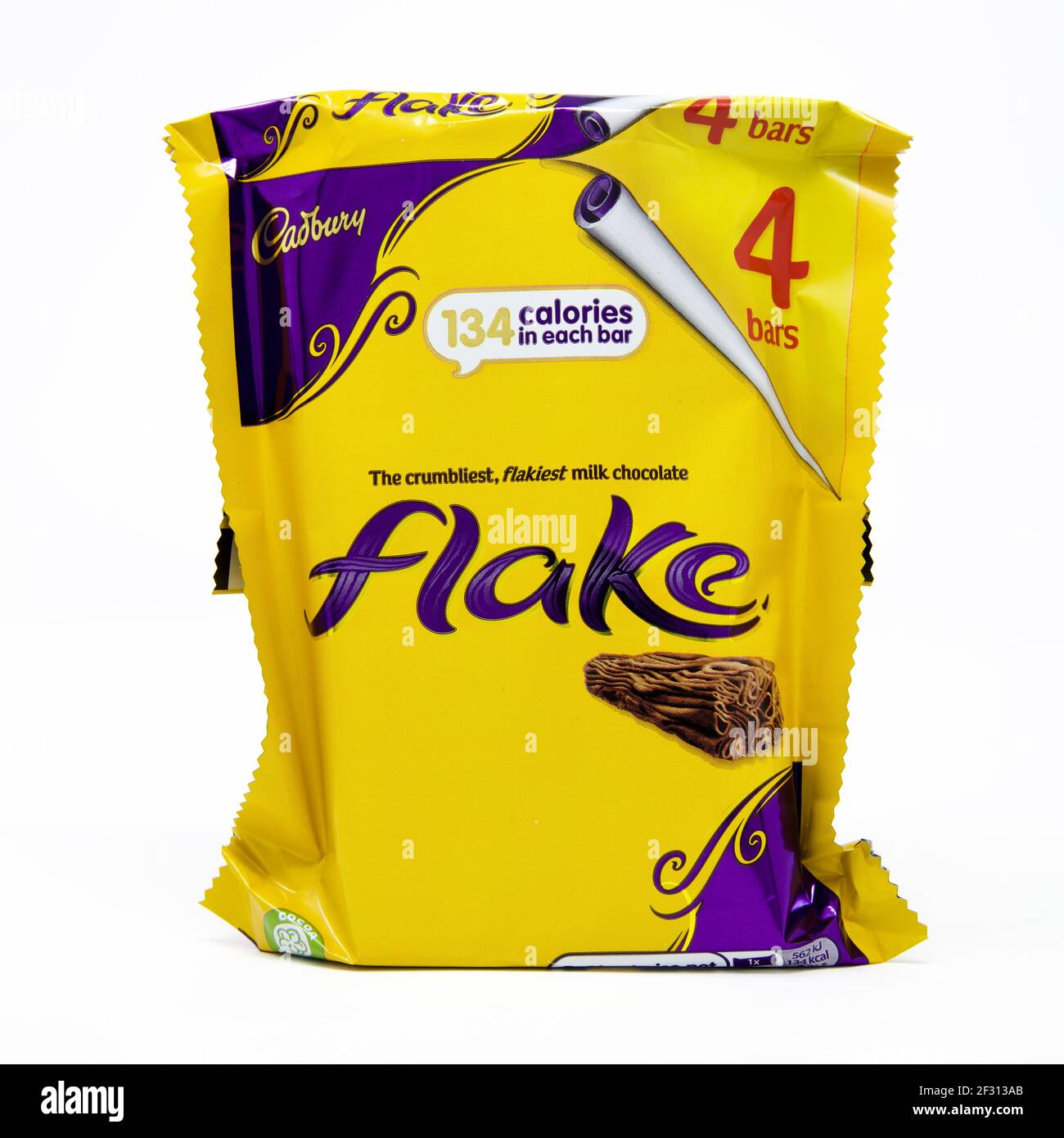 Cadbury Flake Chocolate Bar 32g (Pack of 4)