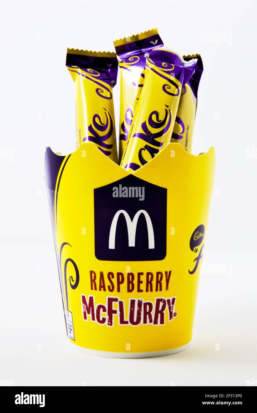 McDonald’s Cadbury’s Flake McFlurry Stock Photo
