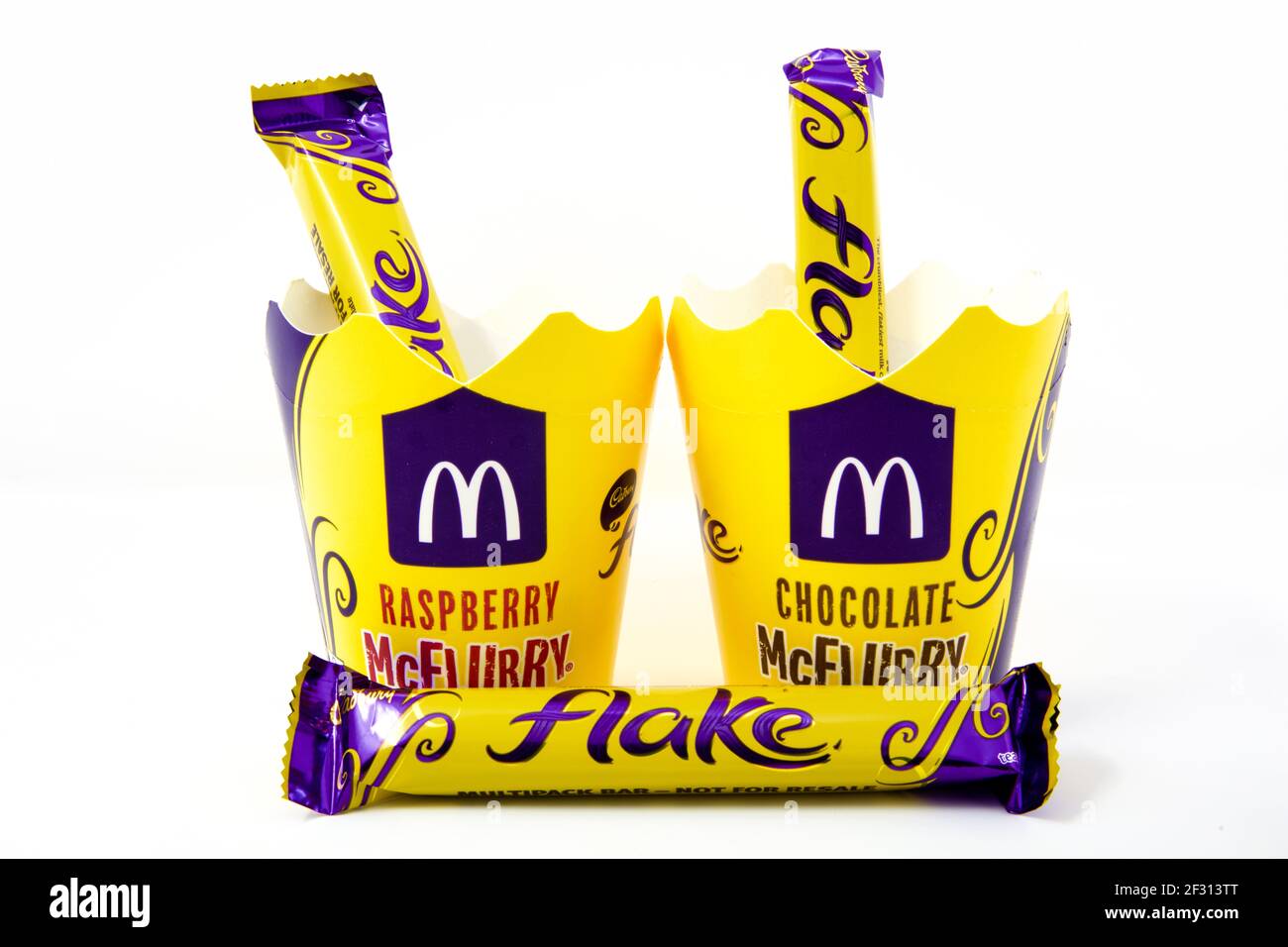 McDonald’s Cadbury’s Flake McFlurry Stock Photo