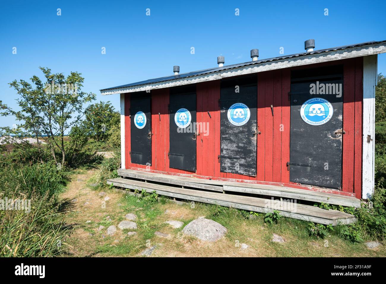 Outhouse on Jurmo island, Parainen, Finland Stock Photo