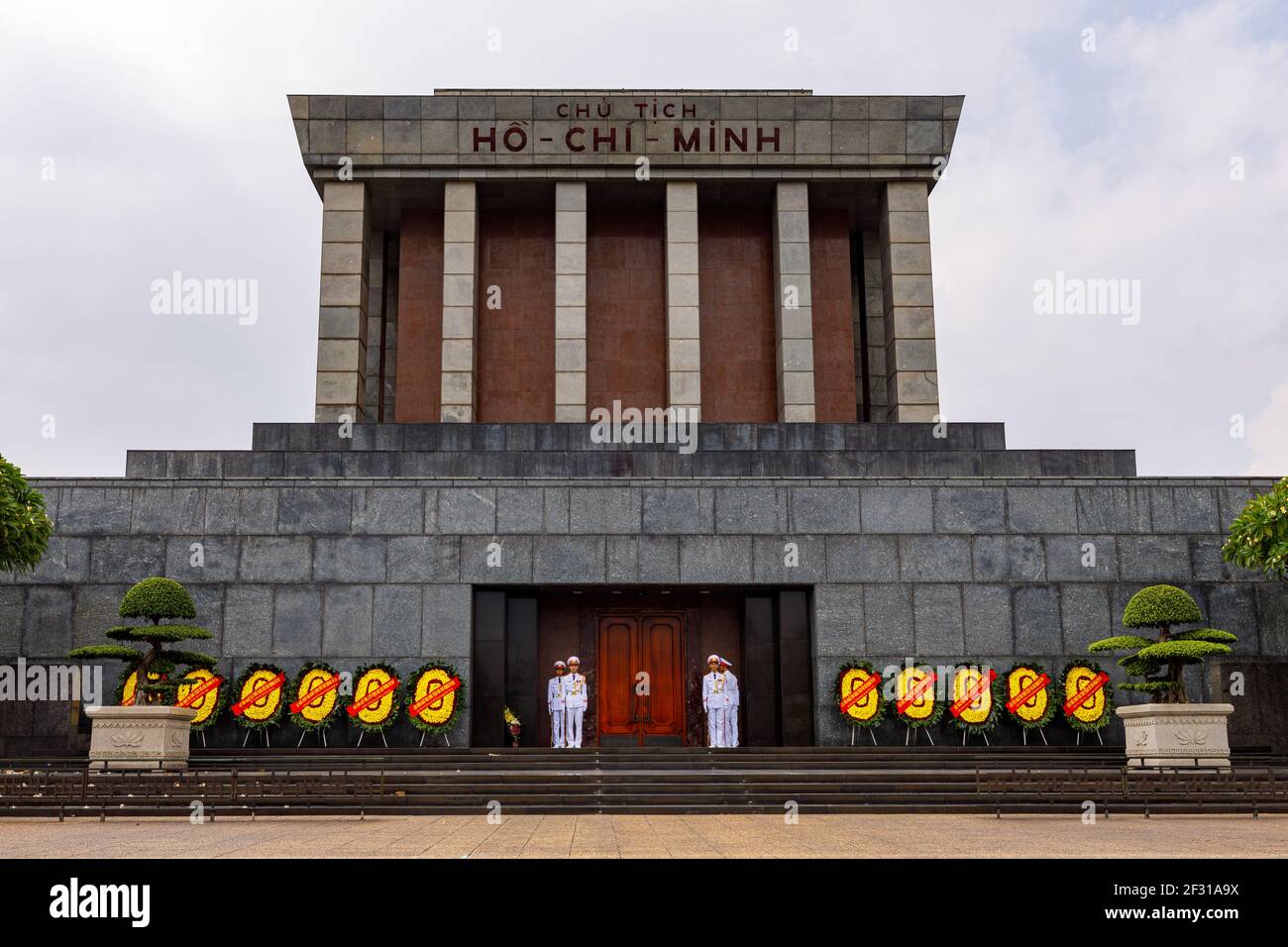 The Ho Chi Minh monument of Hanoi in Vietnam Stock Photo