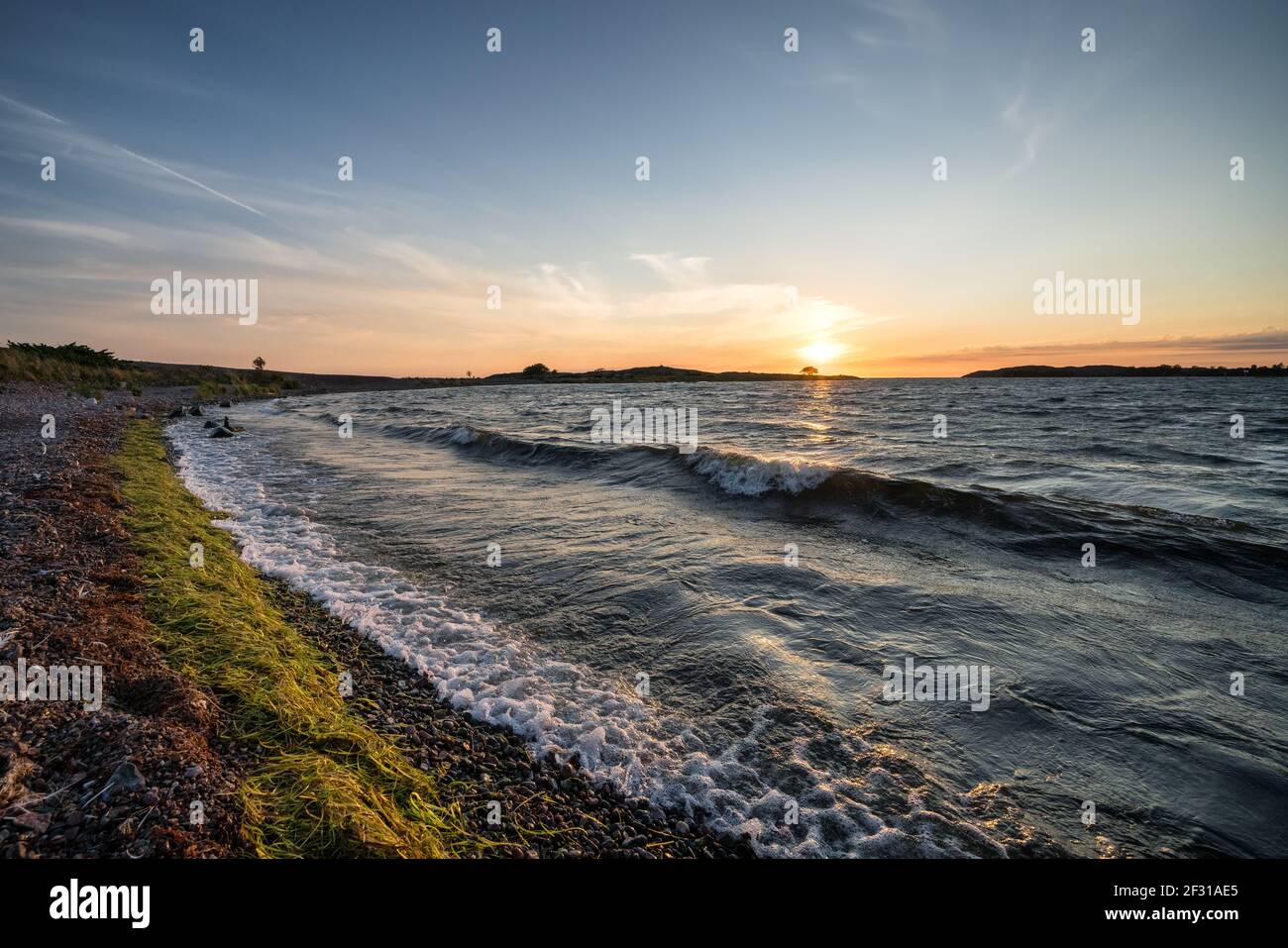 Sunset at Jurmo island, Parainen, Finland Stock Photo