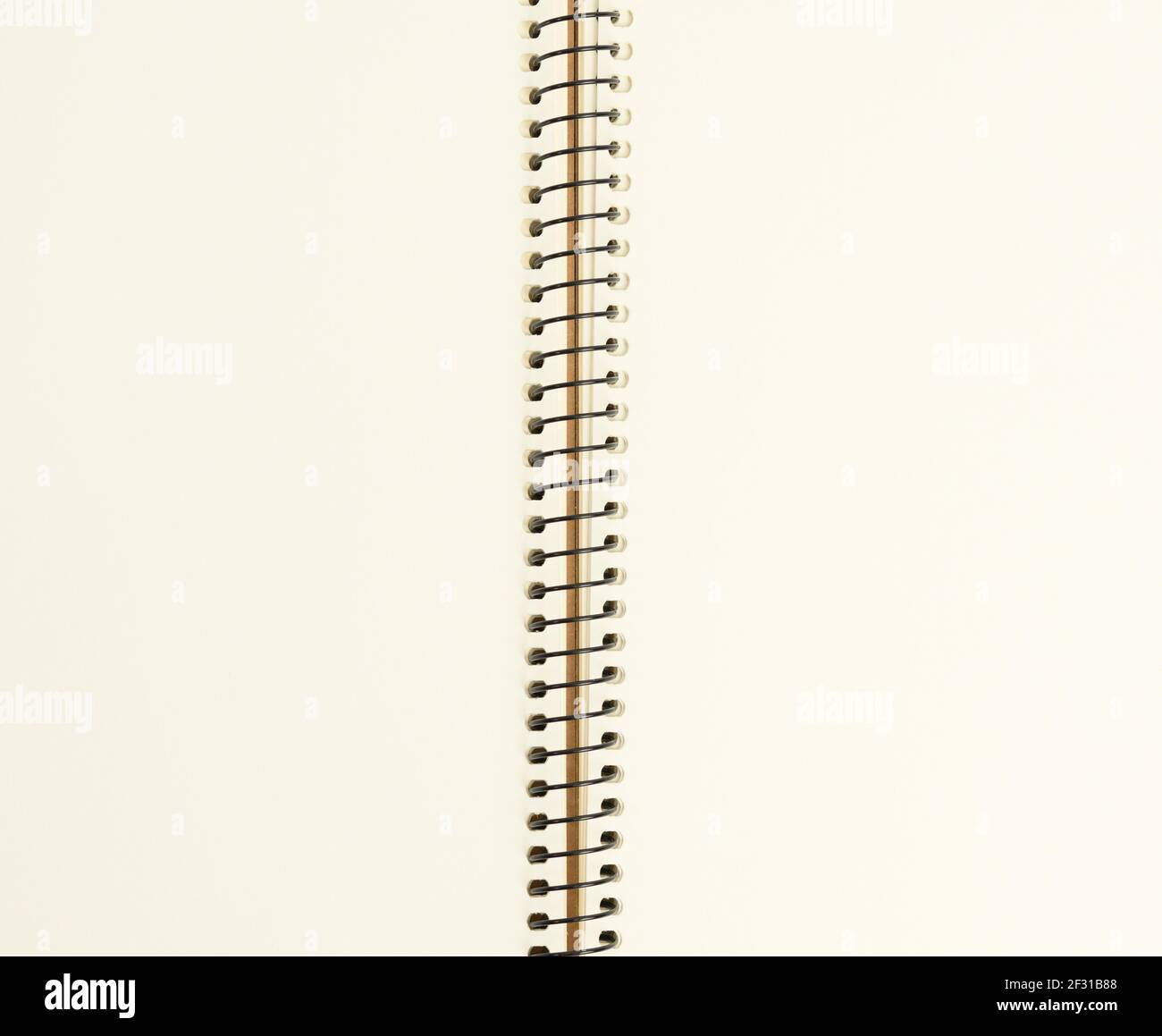 Open spiral notebook with blank white sheets Stock Photo Alamy
