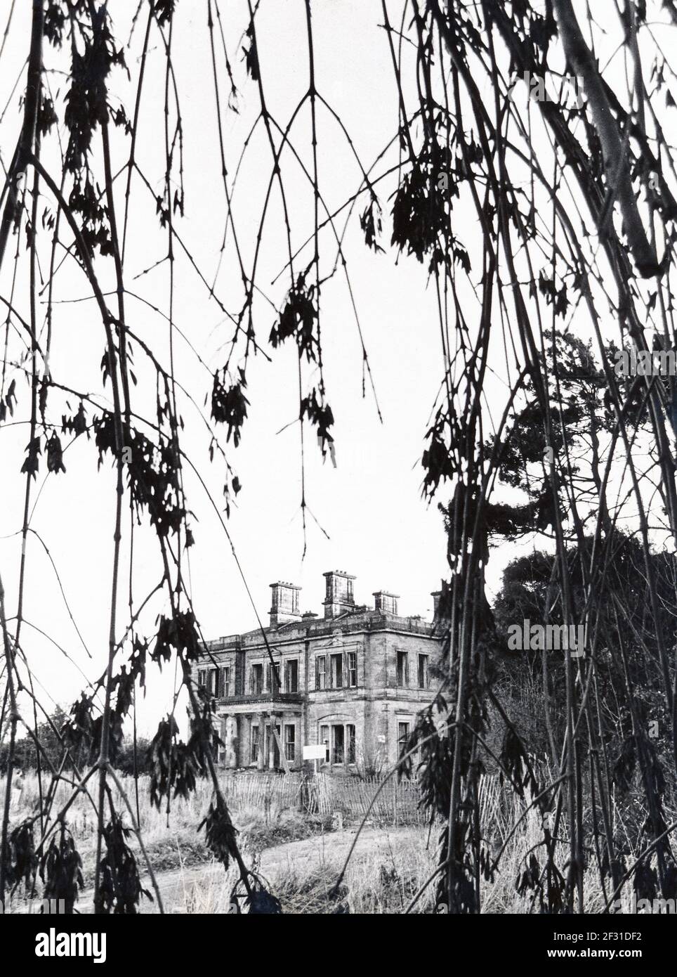 Oulton Hall, near Leeds in 1987 before renovation Stock Photo Alamy
