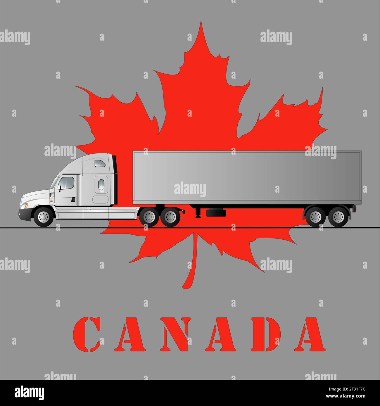 American car for the transport of goods against the background of a