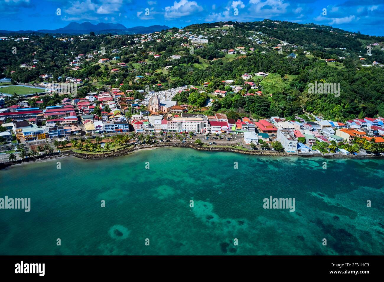 France, West Indies, Martinique, la Trinité Stock Photo