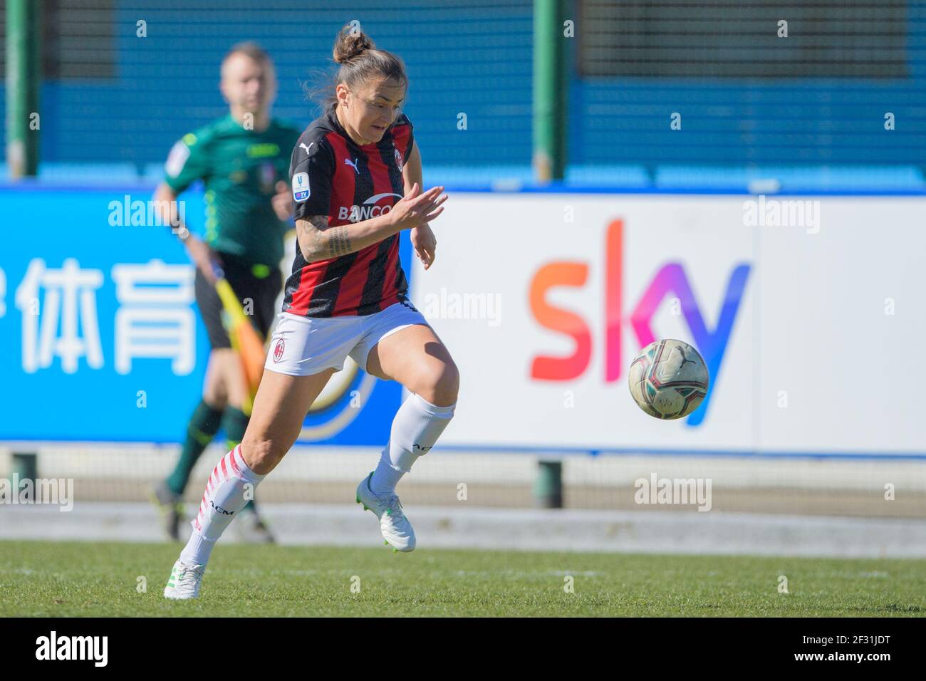 Sesto San Giovanni, Italy. 14th Mar, 2021. Lidija Kulis (#14 AC Milan) during the Italian Cup semifinals first leg match between FC Internazionale and AC Milan at Breda Stadium in Sesto S.Giovanni (Milan), Italy Credit: SPP Sport Press Photo. /Alamy Live News Stock Photo