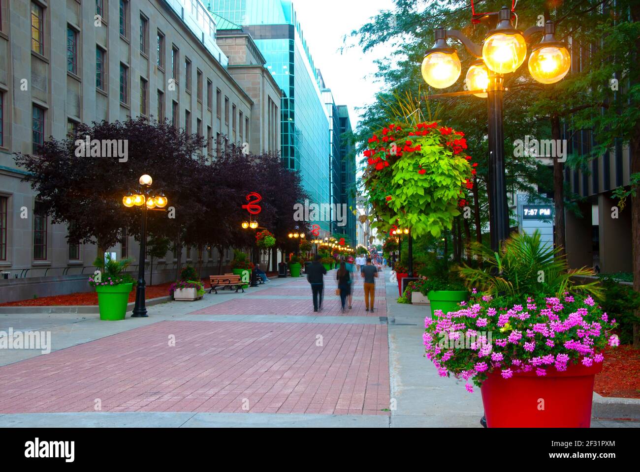 Sparks Street at Night, Ottawa, Ontario, Canada Stock Photo Alamy