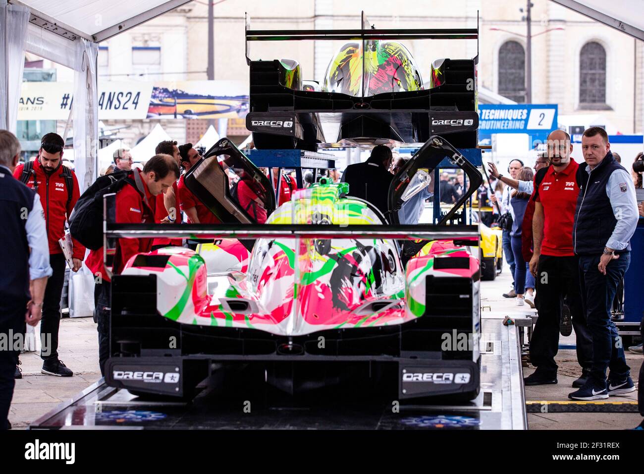 Rebellion R13 Gibson team Rebellion racing, scrutineering during the 2019 Le Mans 24 hours pesage, on June 9 to 10 at Le Mans circuit, France - Photo Xavi Bonilla / DPPI Stock Photo