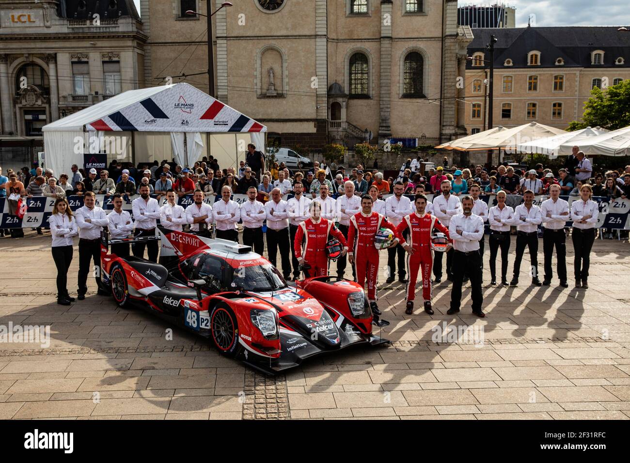 48 LAFARGUE Paul (fra), CHATIN Paul Loup (fra), ROJAS Memo (mex), Oreca 07 Gibson team Idec Sport, team photo during the 2019 Le Mans 24 hours pesage, on June 9 to 10 at Le Mans circuit, France - Photo Xavi Bonilla / DPPI Stock Photo