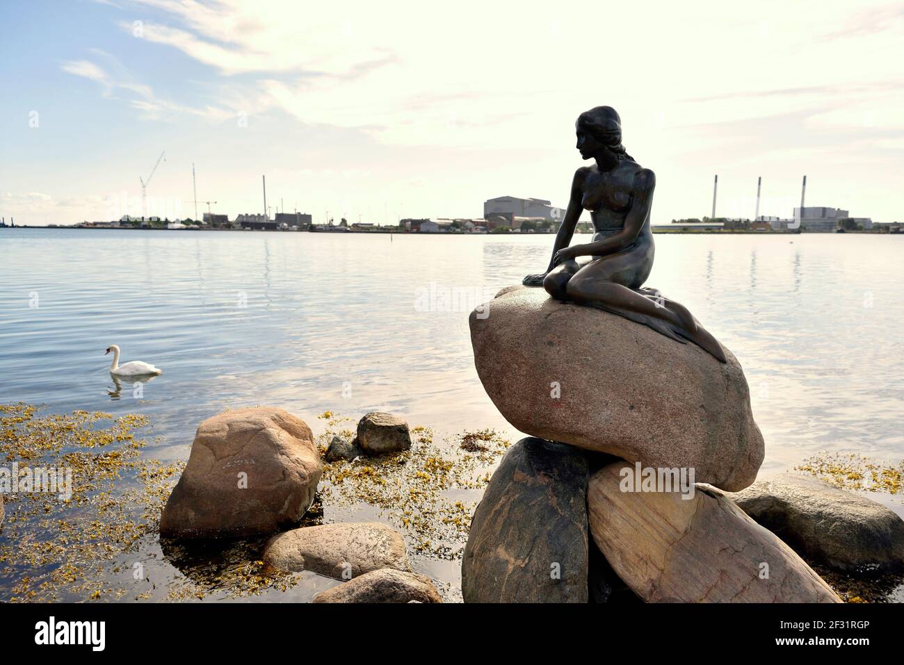 geography / travel, Denmark, Copenhagen, statue the small mermaid, the ...