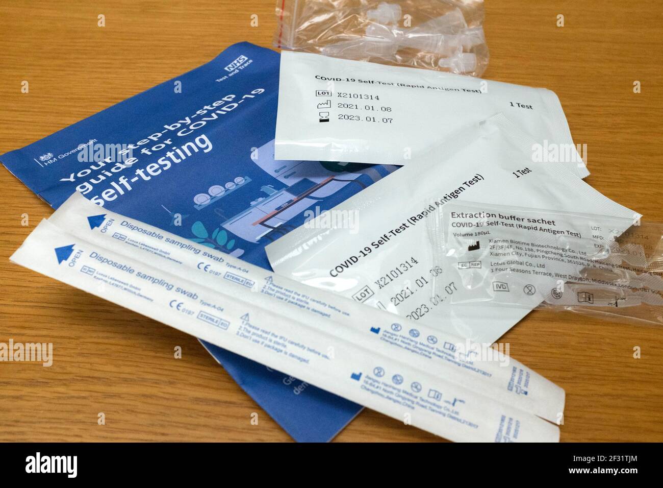 Lateral flow test kits Stock Photo Alamy