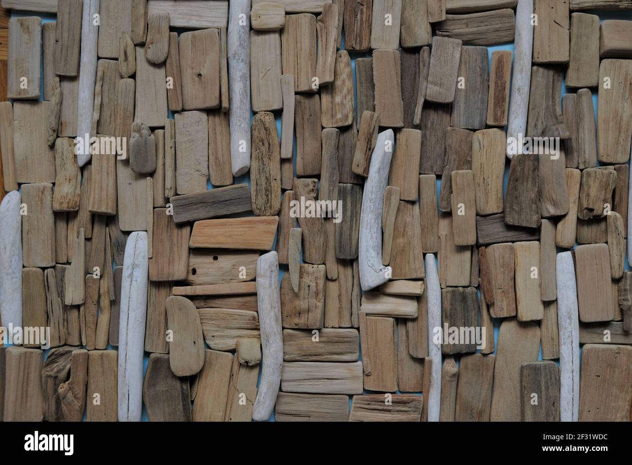 Driftwood wall.beach driftwood background.Marine gray and brown