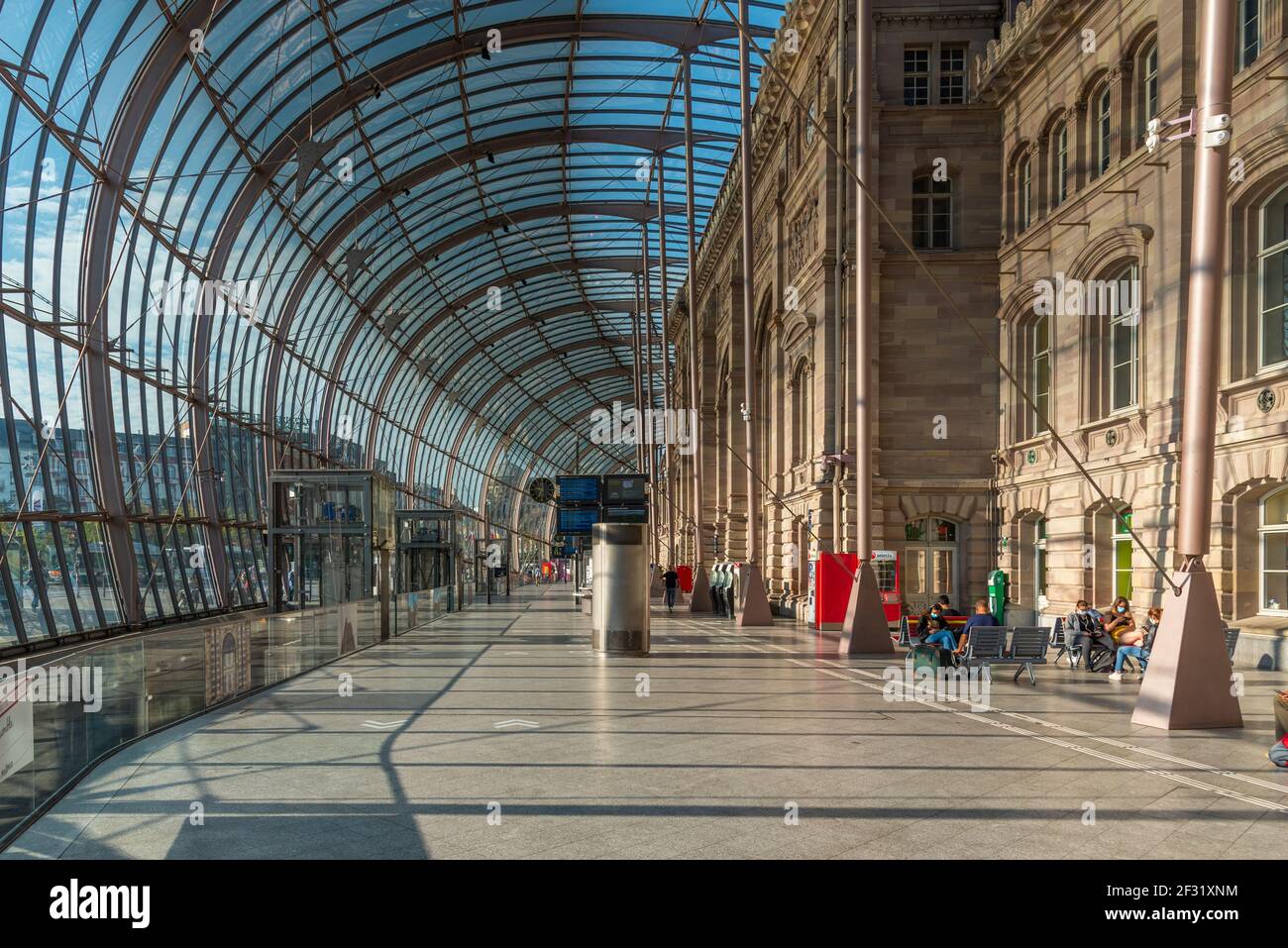 Strasbourg, France, September 22, 2020: Gare centrale train station in Strasbourg, France Stock Photo