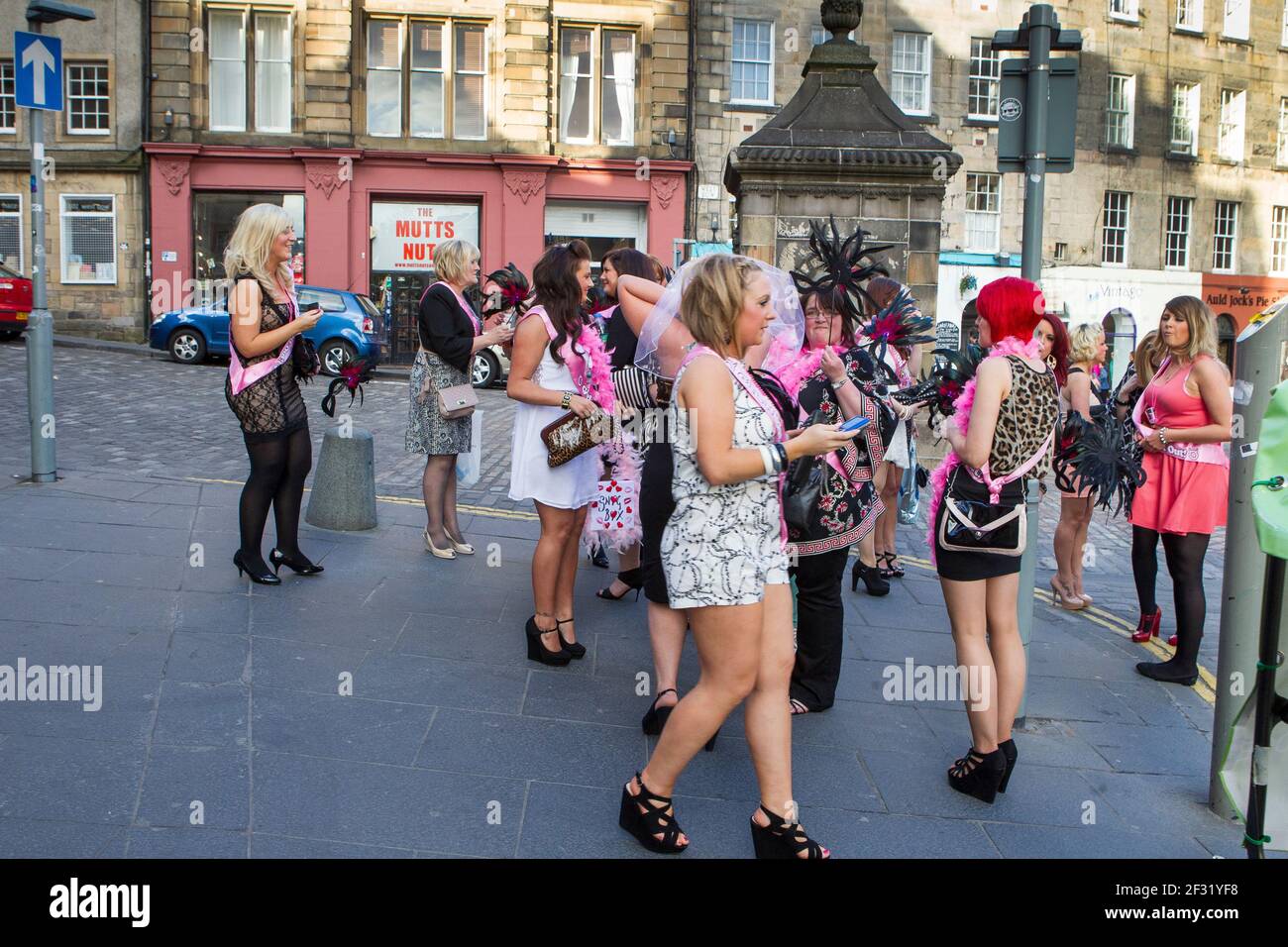 girls hen party Stock Photo