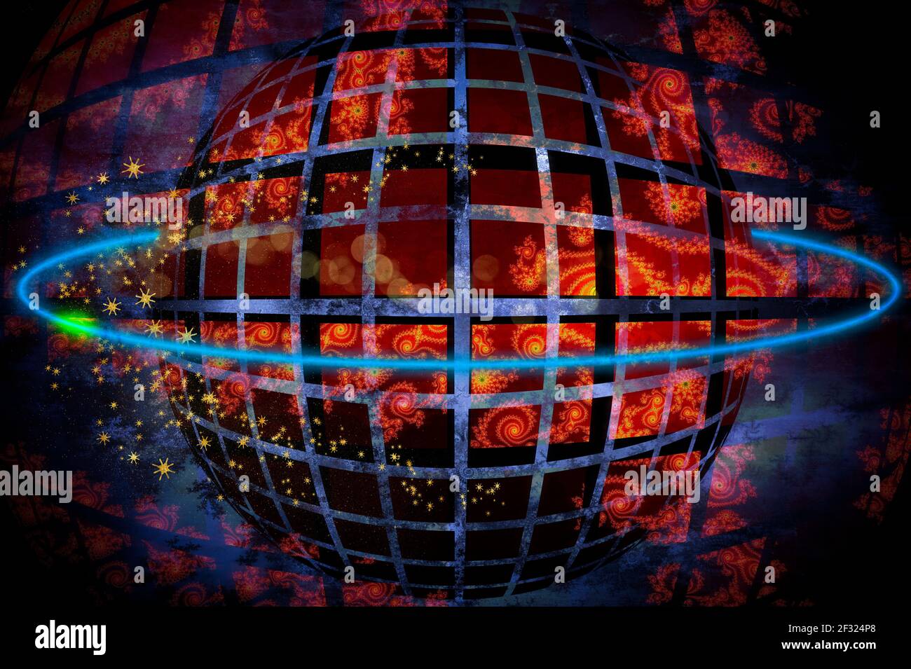 CONTEMPORARY ABSTRACT: Orbiter 7G499 Stock Photo - Alamy