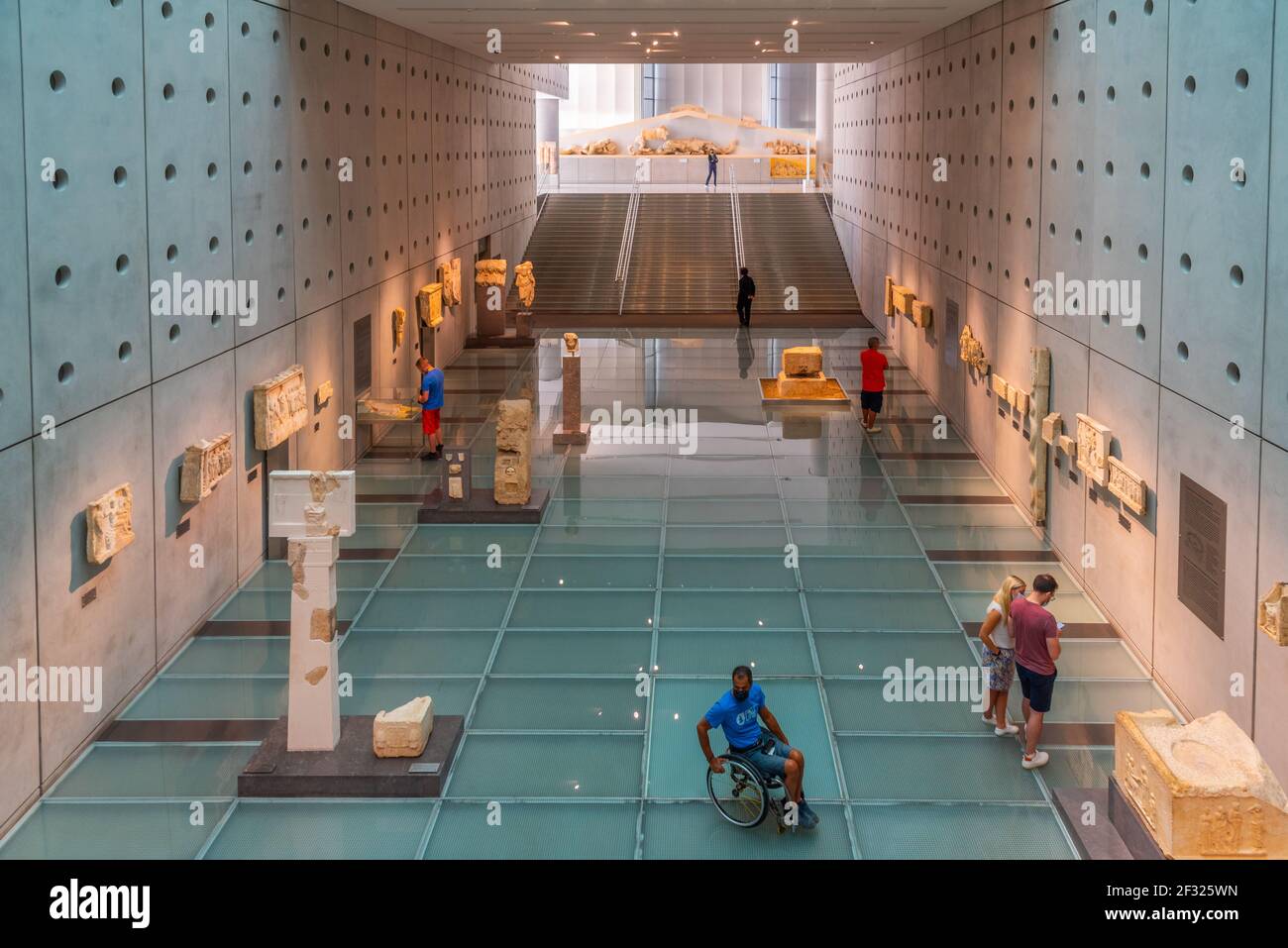 Athens, Greece, September 28, 2020: Collection of ancient artifacts at the Acropolis museum in Athens, Greece Stock Photo