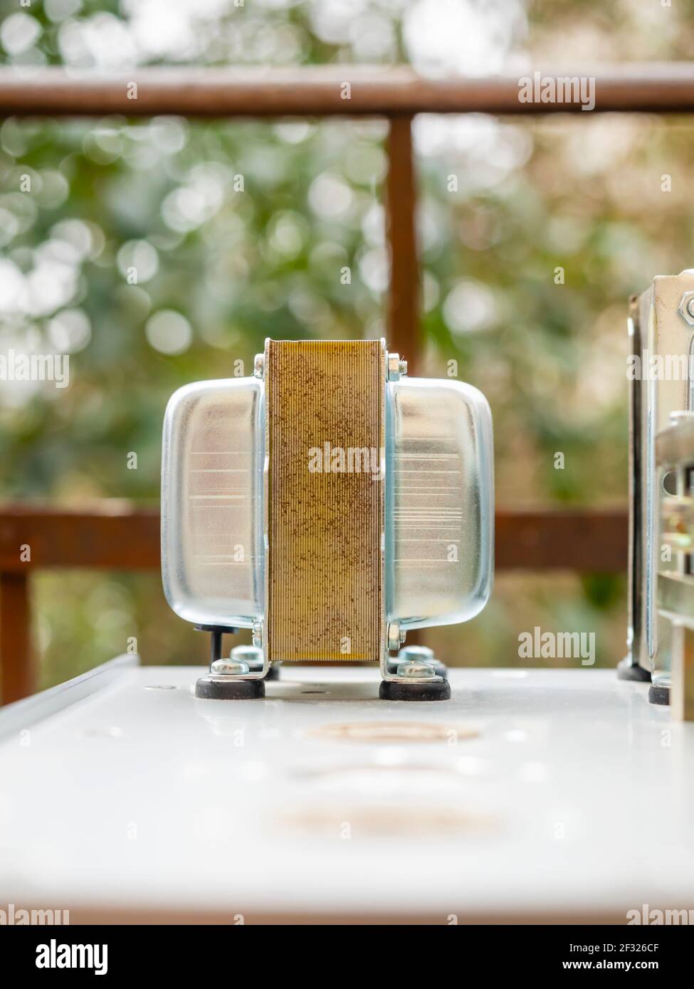 Transformer electronic component components closeup closeup detail