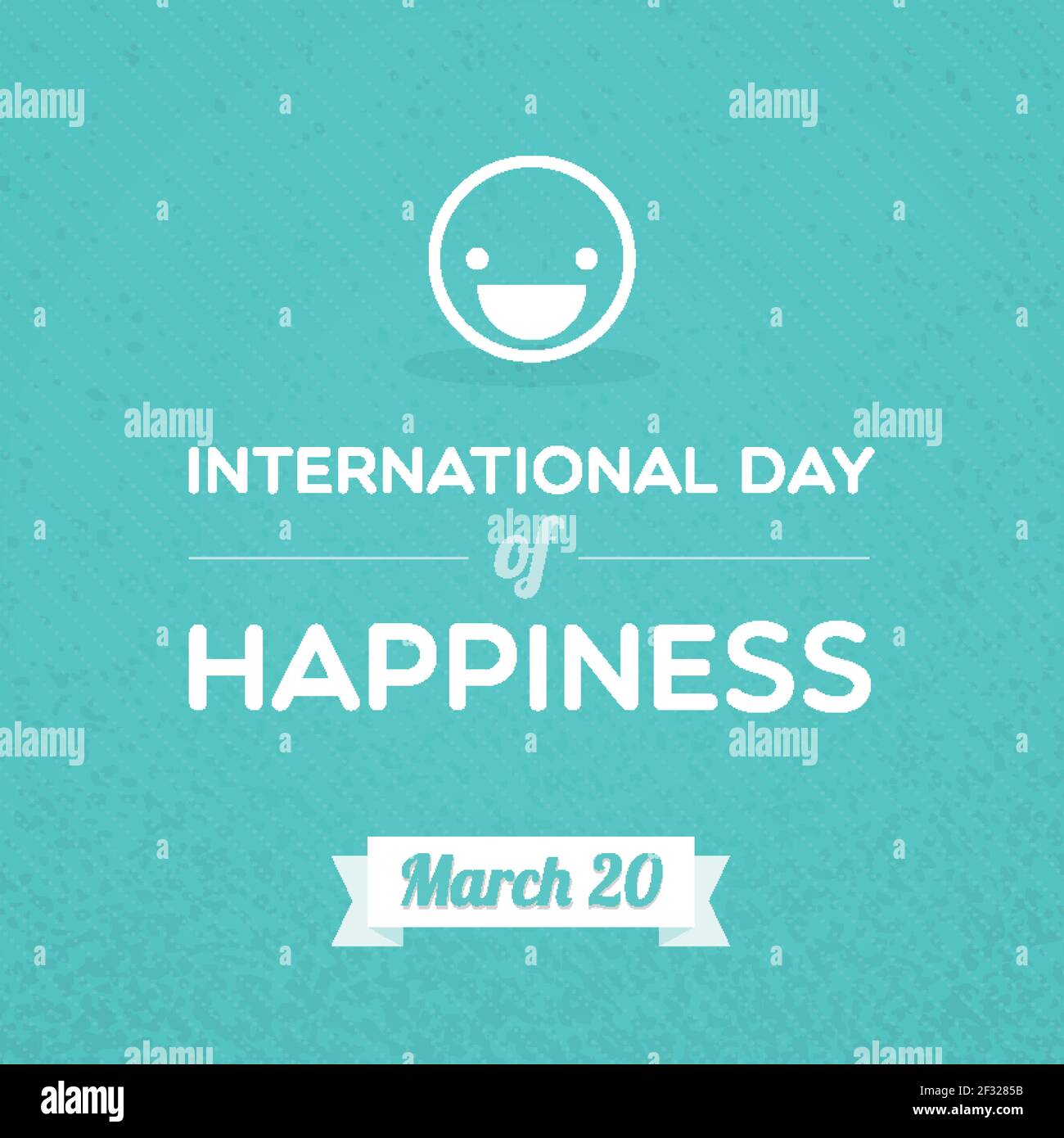 International Day of Happiness. March 20. Vector illustration, flat