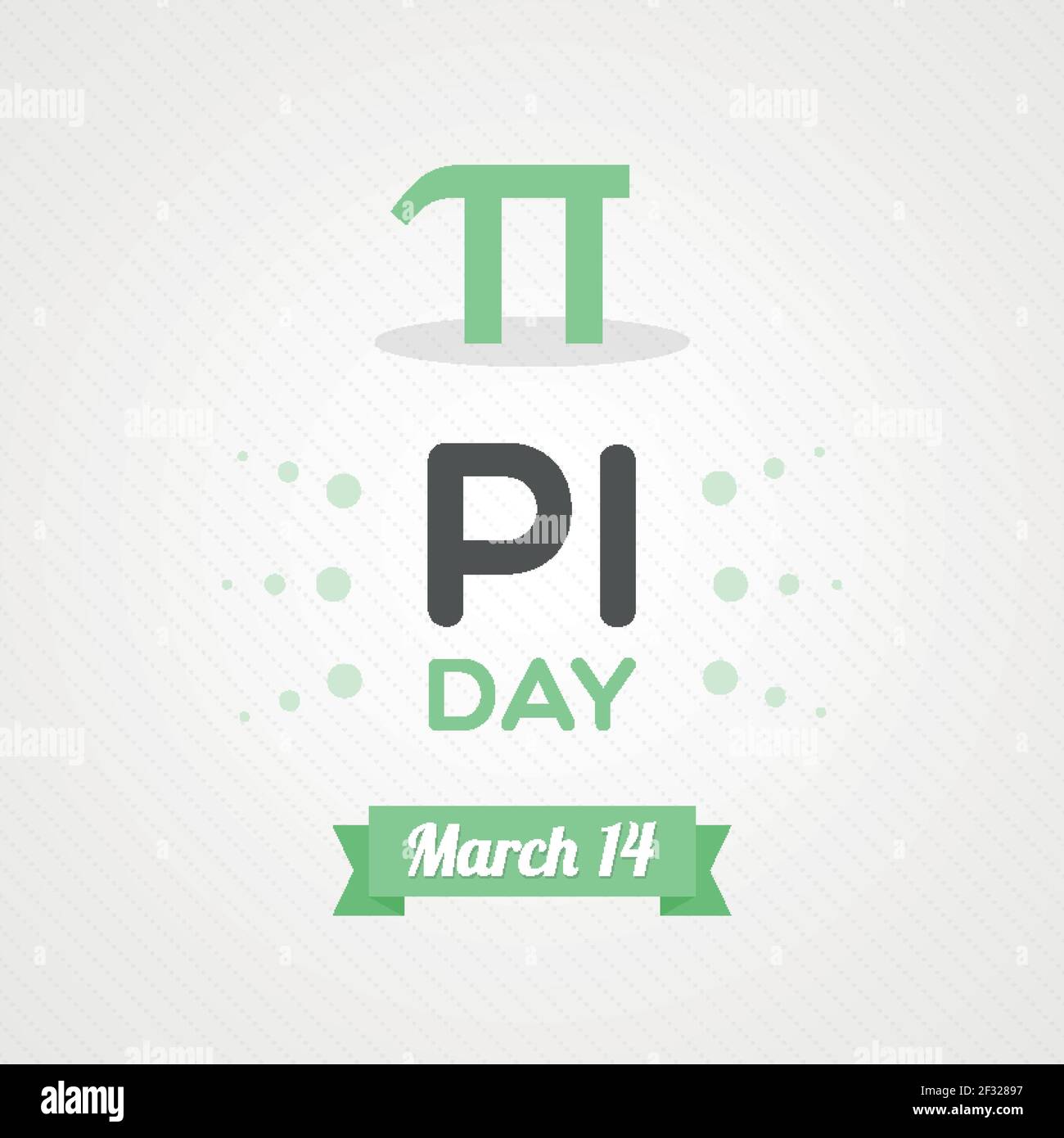 Pi day. March 14. Vector illustration, flat design Stock Vector