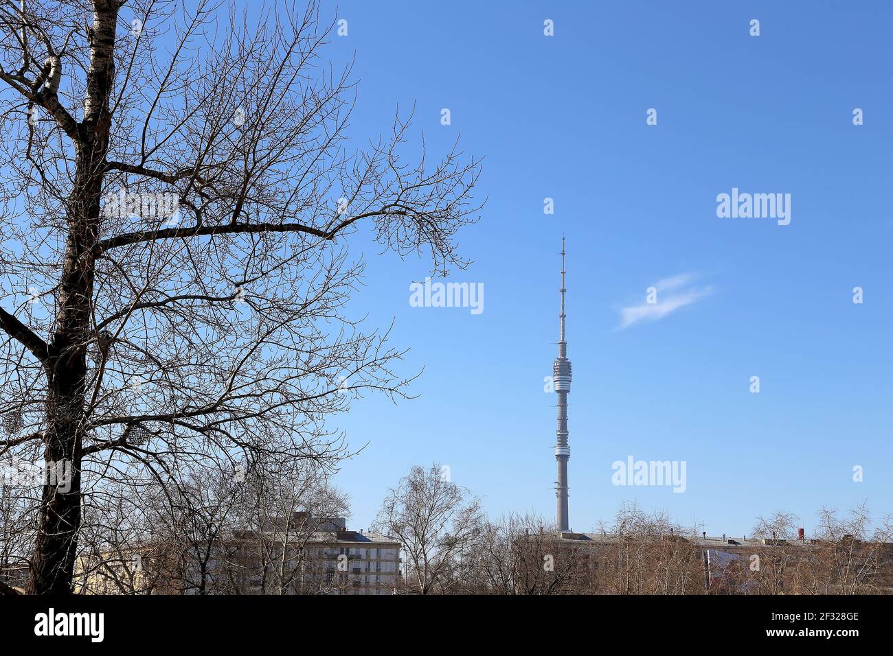 Ostankino Tower (Ostankinskaya telebashnya) is television and radio ...