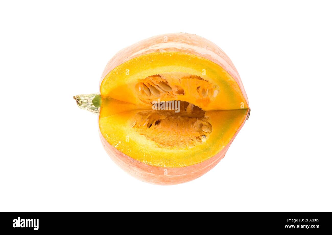 Orange Pumpkin Isolated on a White Background Stock Photo - Alamy