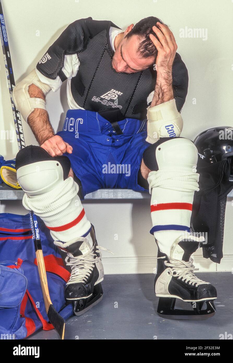 Hockey player in dressing room hires stock photography and images Alamy
