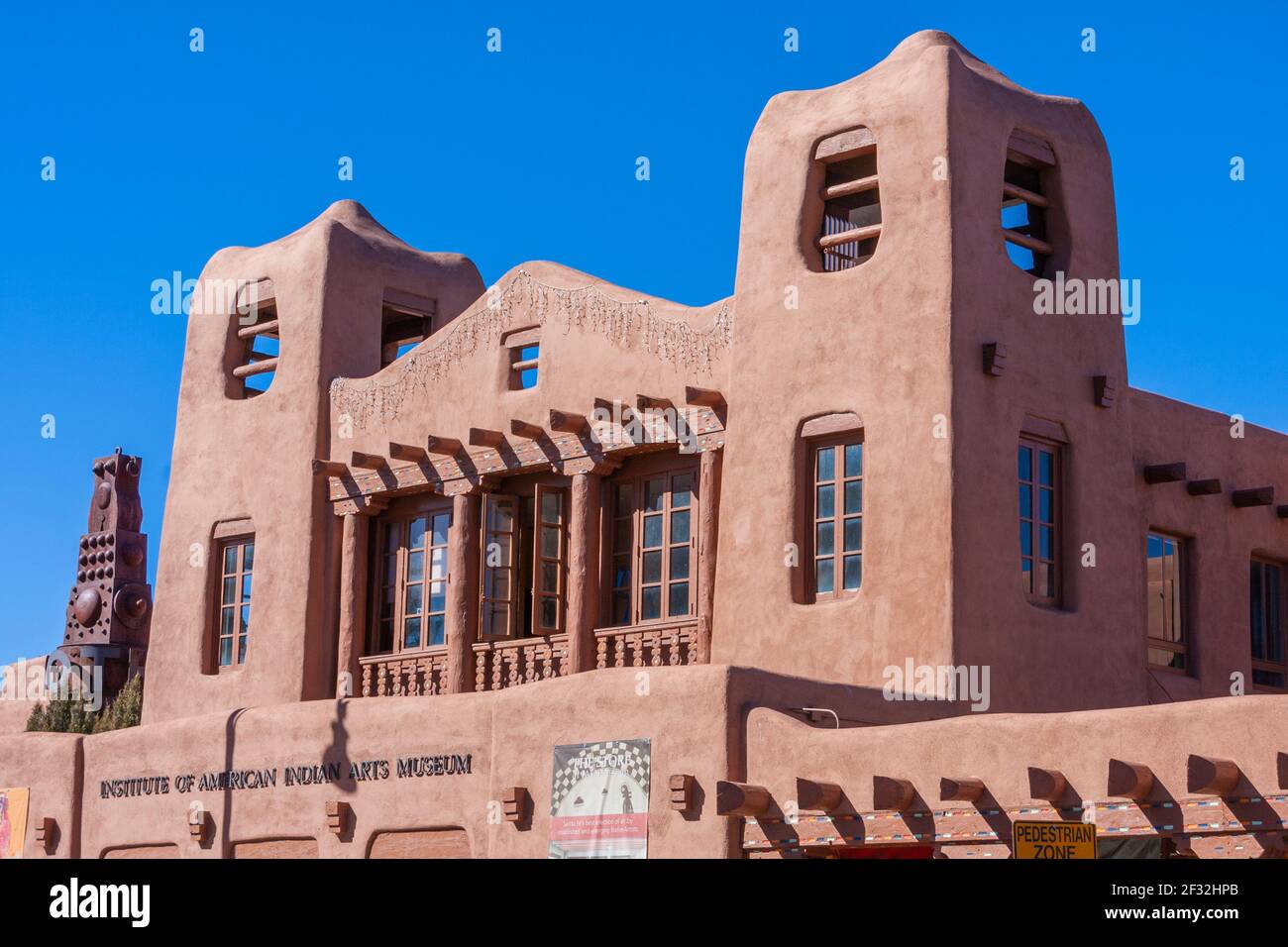 Institute of American Indian Arts in Santa Fe, New Mexico. Stock Photo