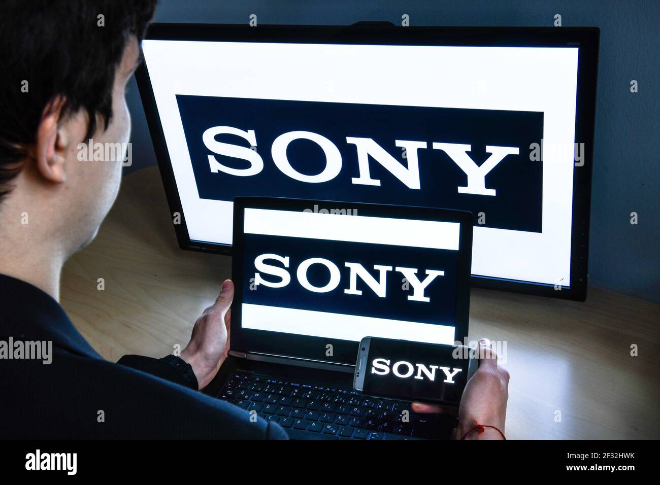 Logo Sony Stock Photo