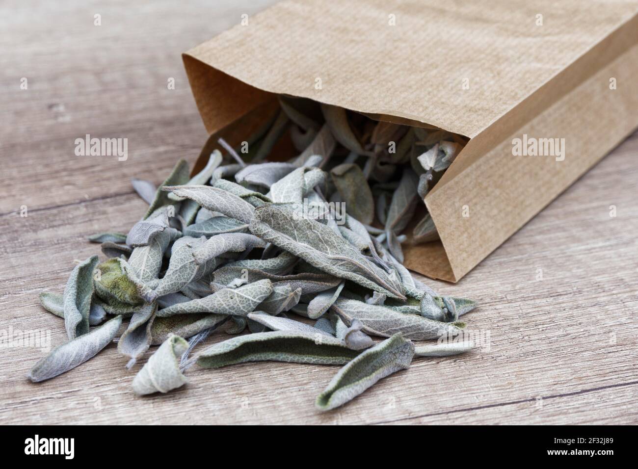 Dried sage leaves ( Salvia officinalis Stock Photo Alamy