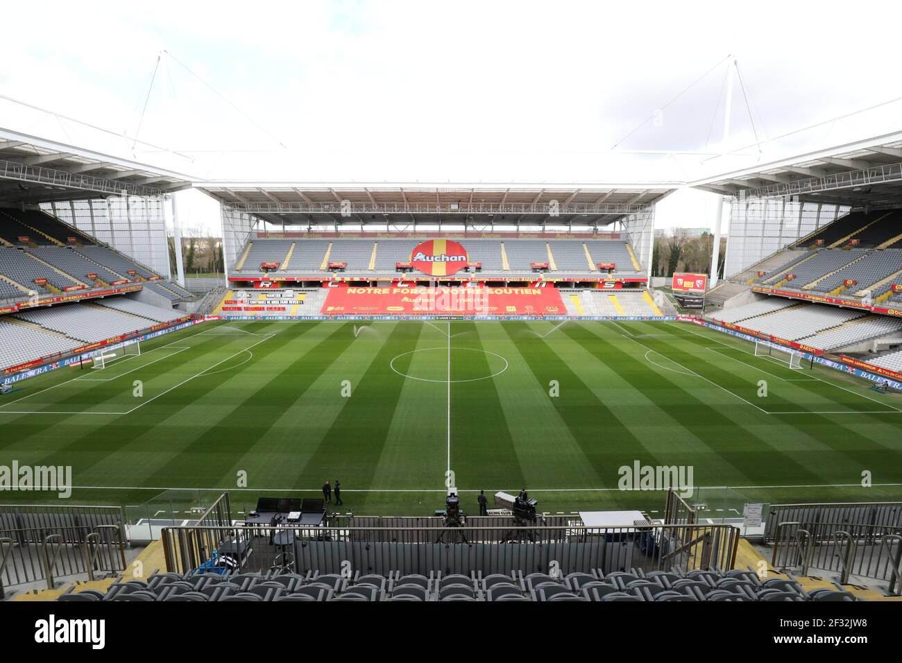 Stadium Bollaert-Delelis during the French championship Ligue 1 football  match between RC Lens and FC
