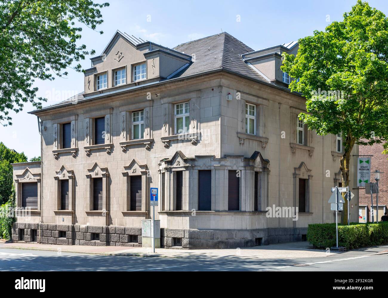 Bocholt City Museum, Art Deco style villa, Bocholt, Muensterland, North Rhine-Westphalia, Germany Stock Photo