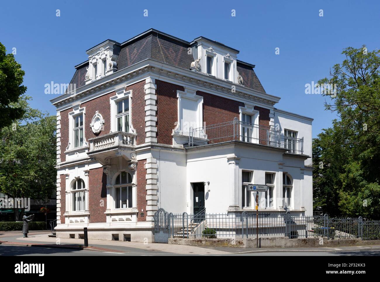 Kunsthaus Bocholt, Neo-Renaissance villa, Bocholt, Muensterland, North Rhine-Westphalia, Germany Stock Photo