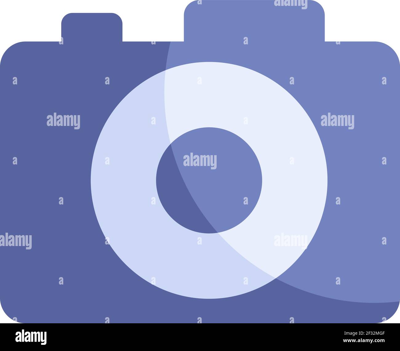 Blue camera,illustration, vector on a white background Stock Vector ...