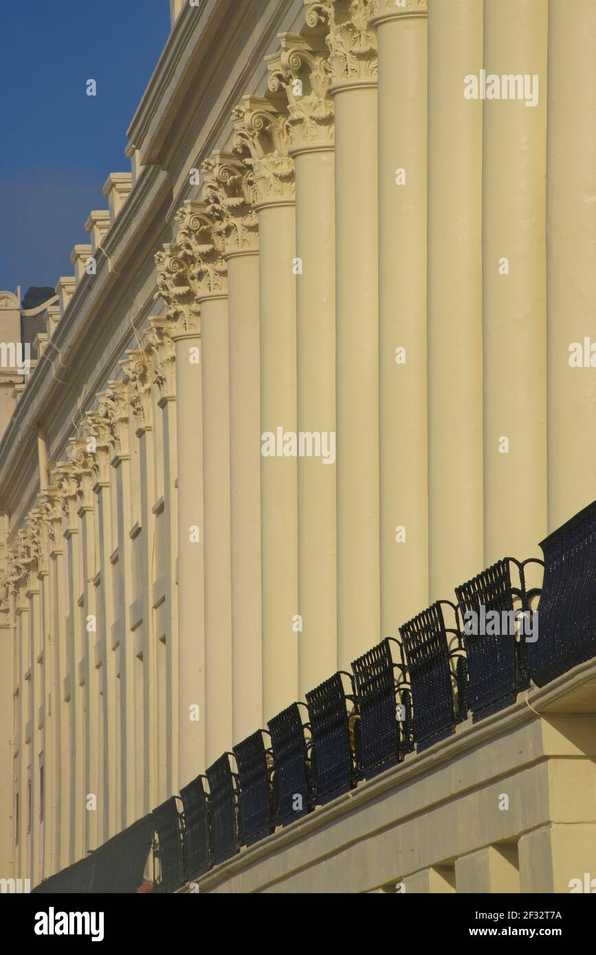 Brunswick Terrace, part of a complex of Regency houses in Hove on