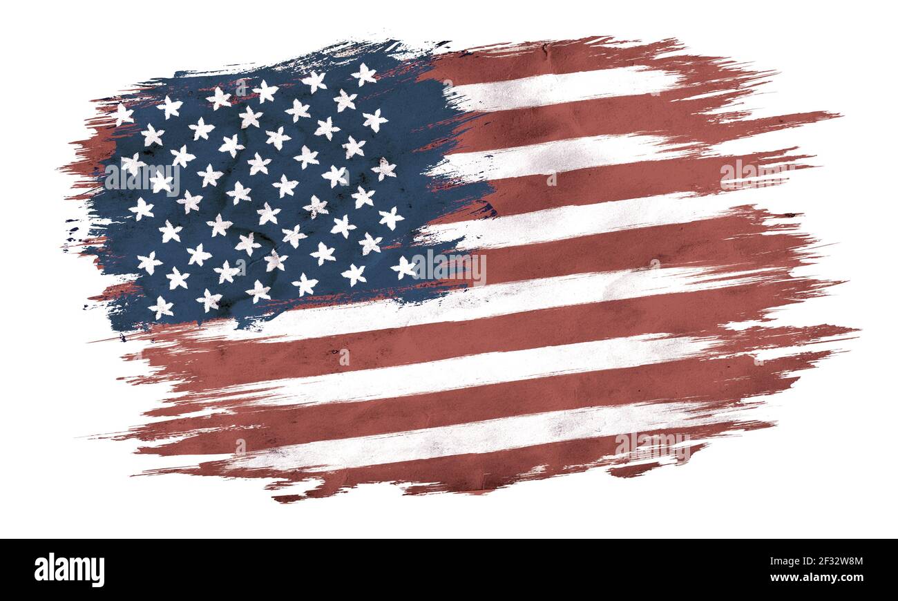 Vintage American flag. Vintage flag of USA for an independence day at 4