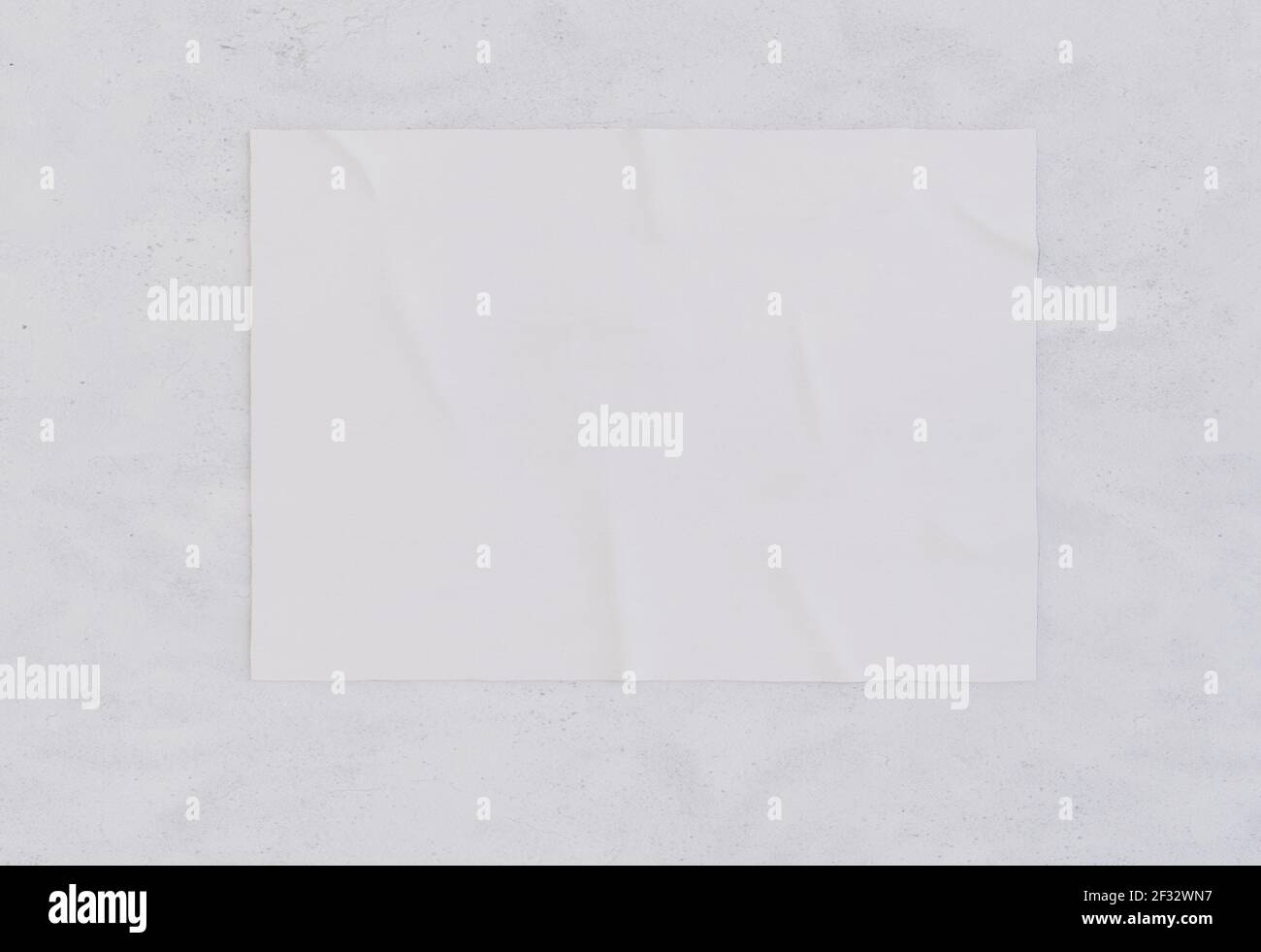 Wrinkled Paper Poster Mockup Design