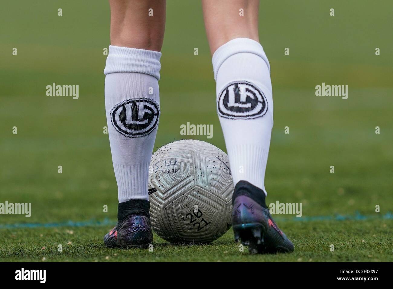 Lucerne, Lucerne. 13th Mar, 2021. March 13th, 2021, Luzern, Allmend sports  facilities, AXA Women's Super League: FC Luzern - FC Lugano Femminile,  Lugano logo on the socks (Switzerland/Croatia OUT) Credit: SPP Sport