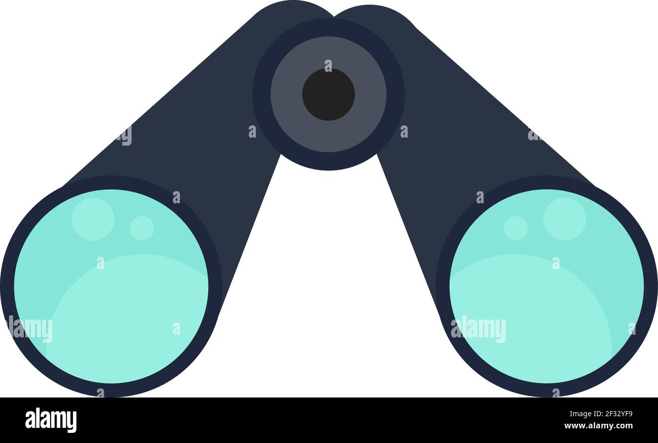 Binocular, illustration, vector on white background Stock Vector Image