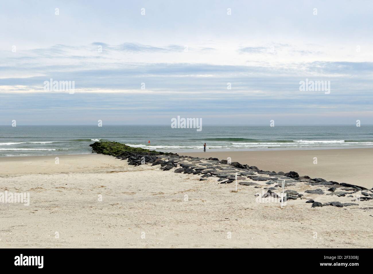 Stone Harbor Point, a shore conservation area in Stone Harbor, New Jersey, USA Stock Photo