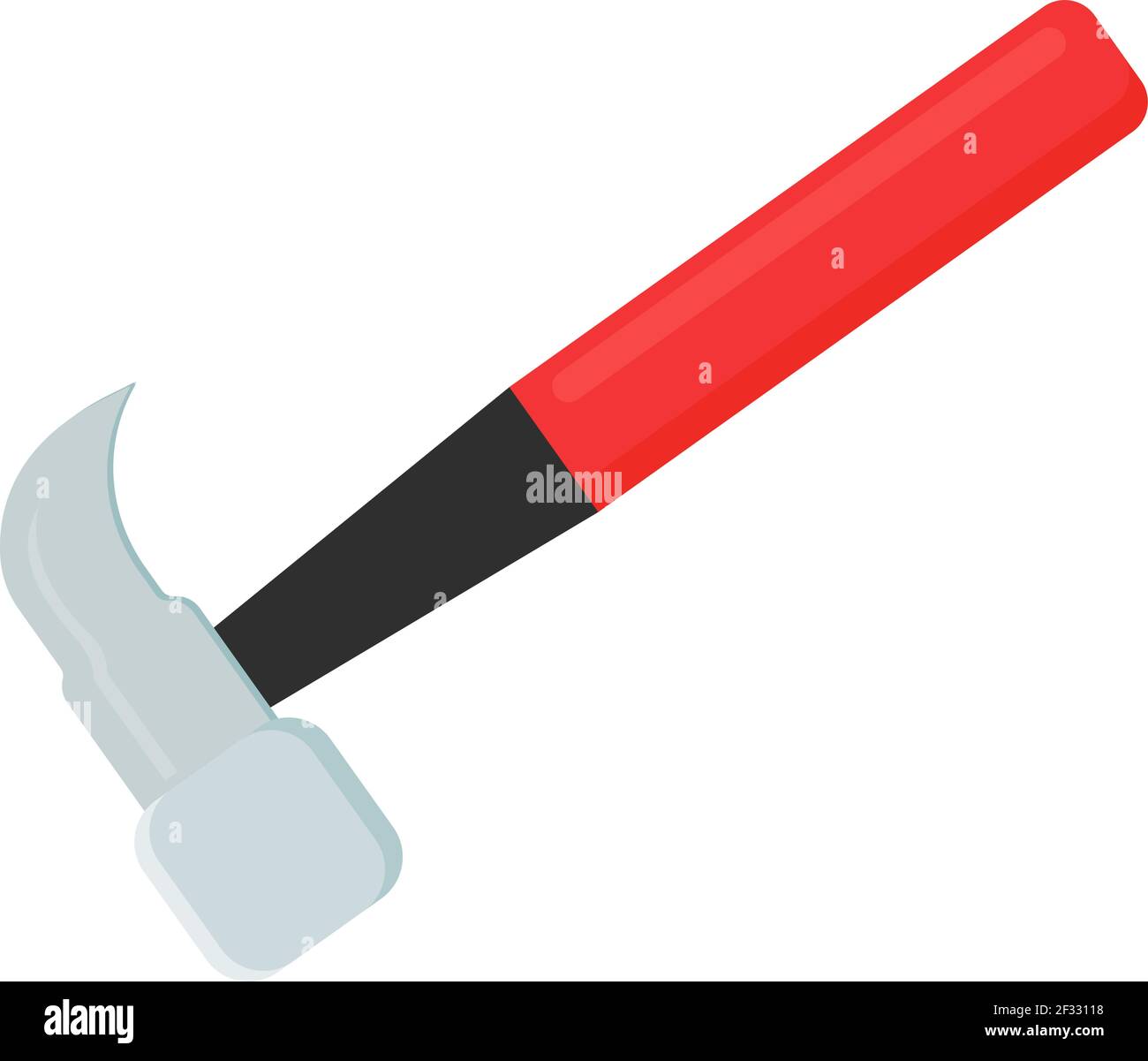 Red hammer, illustration, vector on white background Stock Vector Image &  Art - Alamy