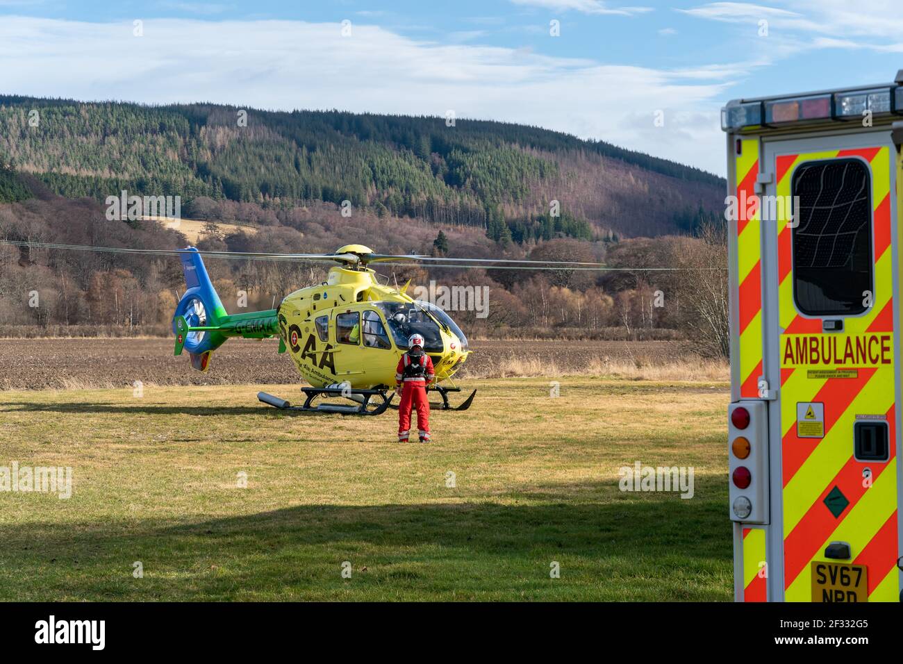 Scotlands charity air ambulance hi-res stock photography and images - Alamy