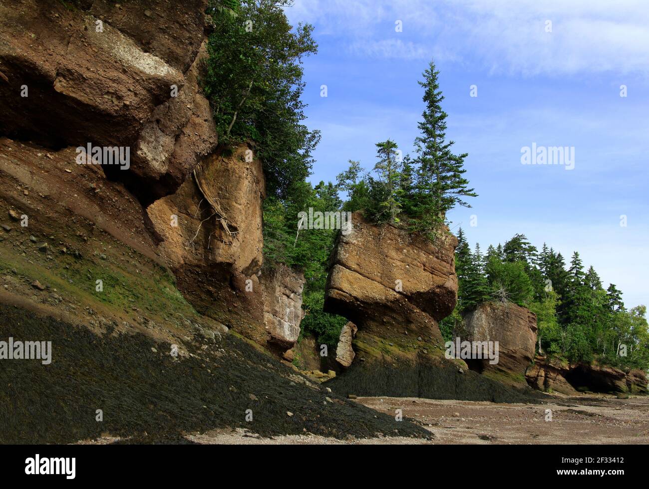 The Hopewell Rocks, Albert County, New Brunswick, Canada Stock Photo