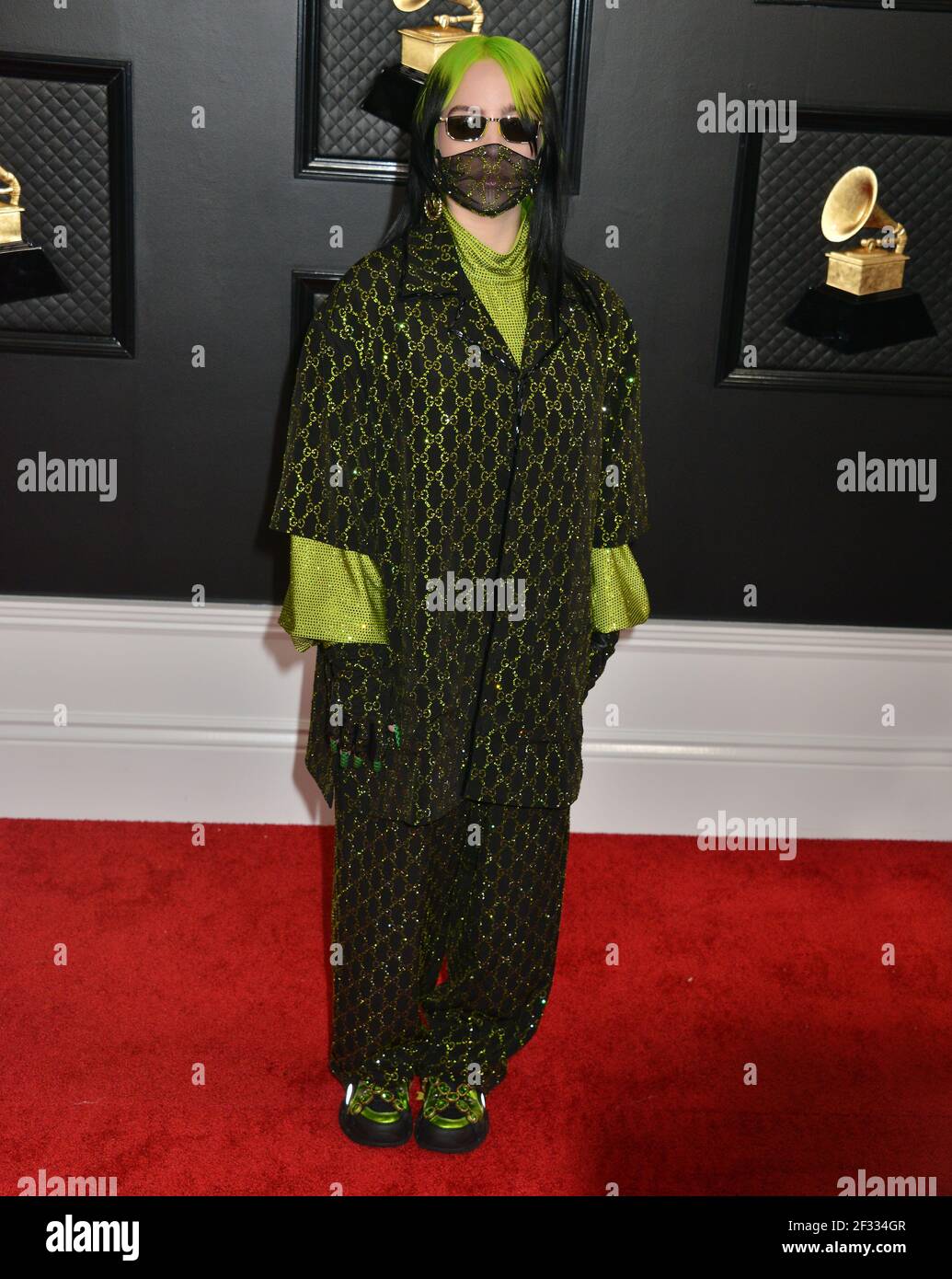 Billie Eilish 100 attends the 62nd Annual GRAMMY Awards at Staples