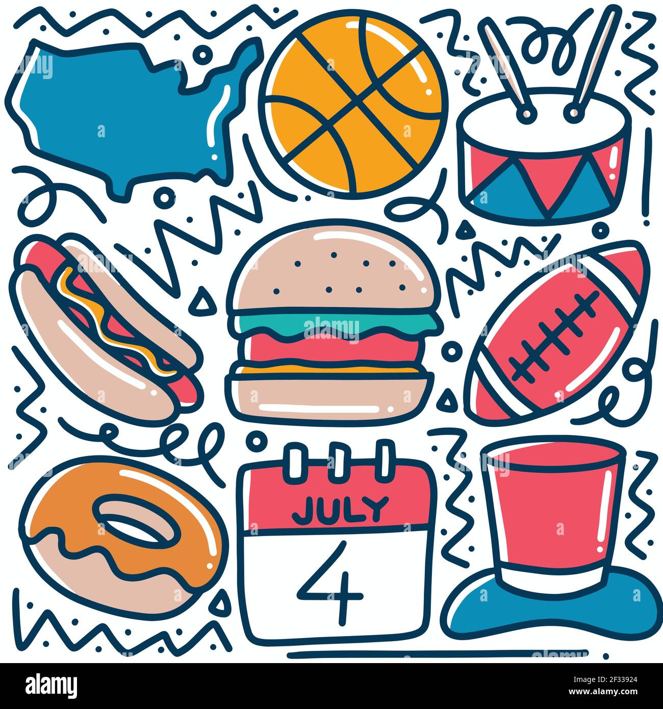 hand drawn competition doodle set Stock Vector Image & Art - Alamy