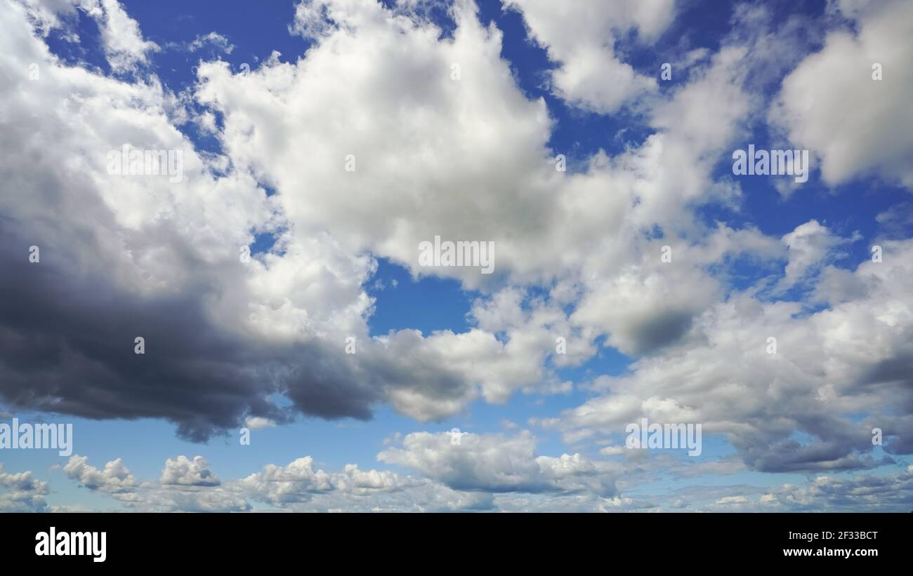 White clouds on blue sky Stock Photo