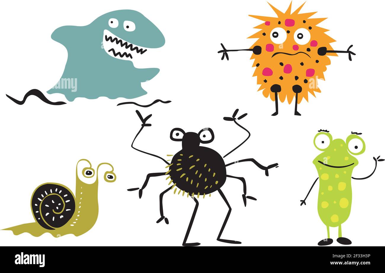 Funny monster vector illustration Stock Vector